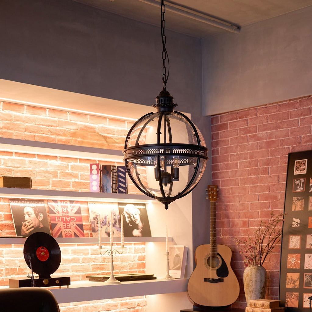 Edward Retro Glass Pendant Light