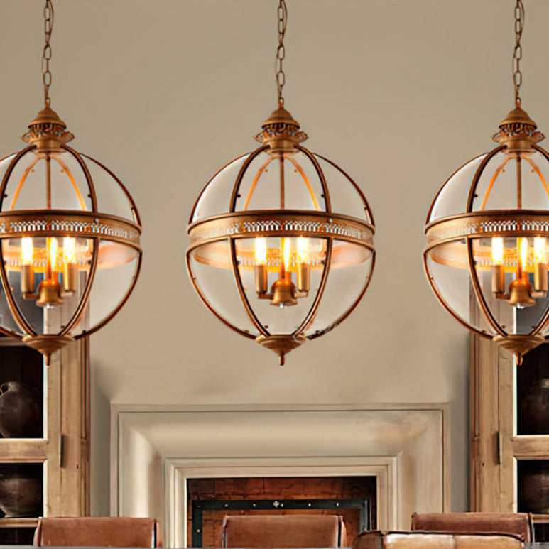 Edward Retro Glass Pendant Light