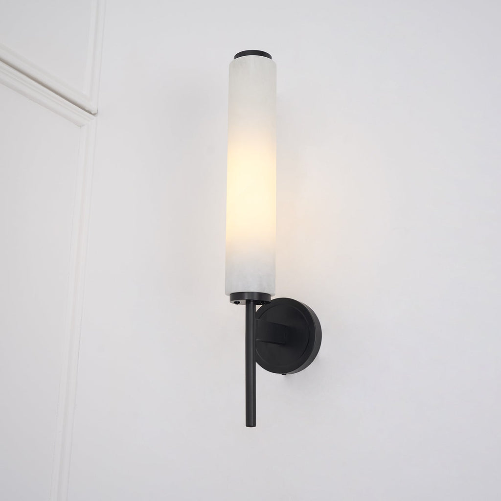 Jern Alabaster Art Deco Wall Sconce