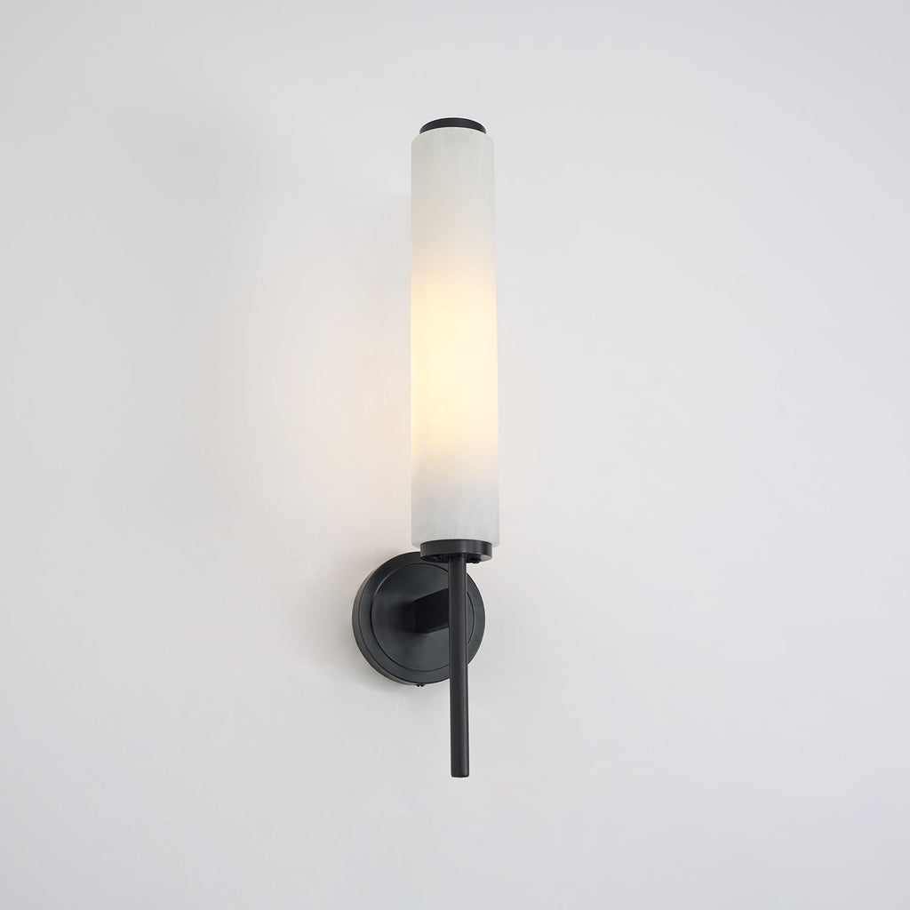 Jern Alabaster Art Deco Wall Sconce