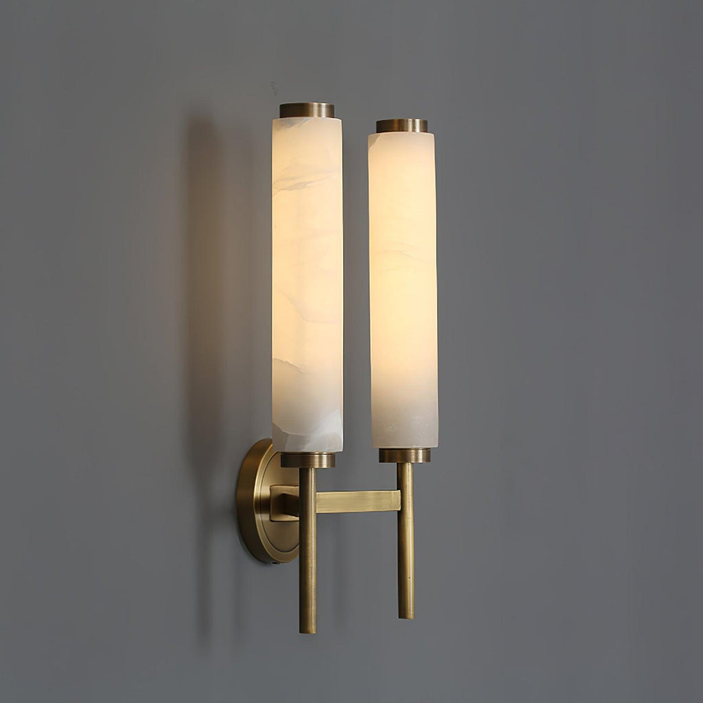 Jern Alabaster Art Deco Wall Sconce
