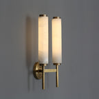 Jern Alabaster Art Deco Wall Sconce