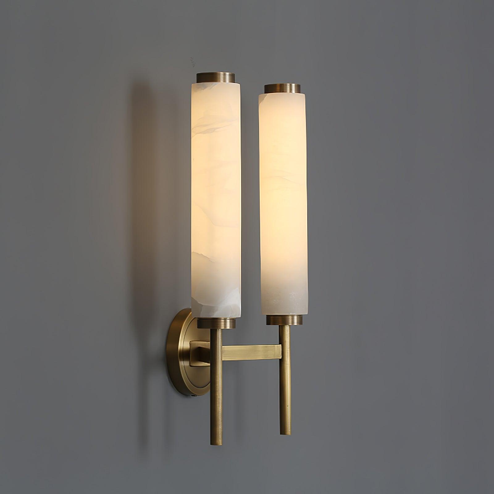 Jern Alabaster Art Deco Wall Sconce