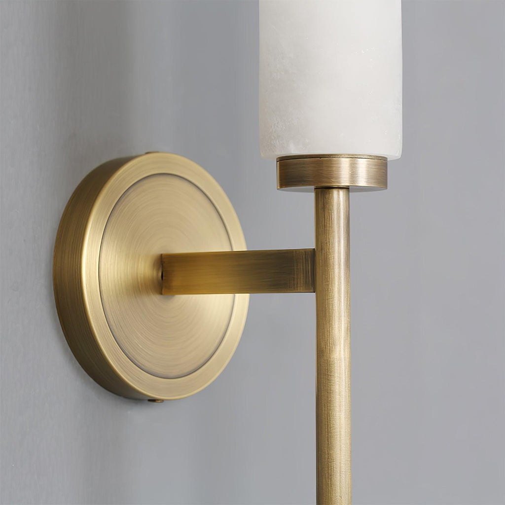 Jern Alabaster Art Deco Wall Sconce