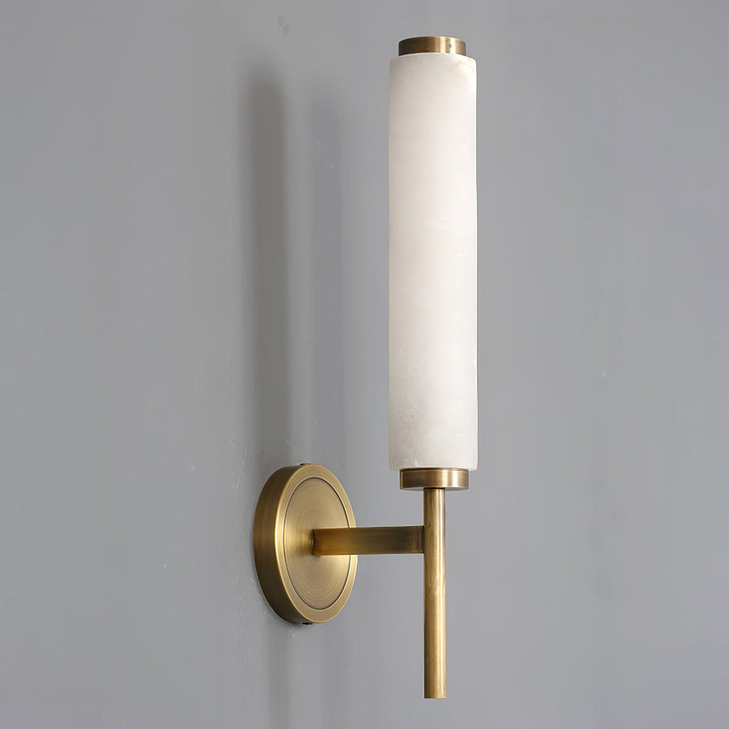 Jern Alabaster Art Deco Wall Sconce