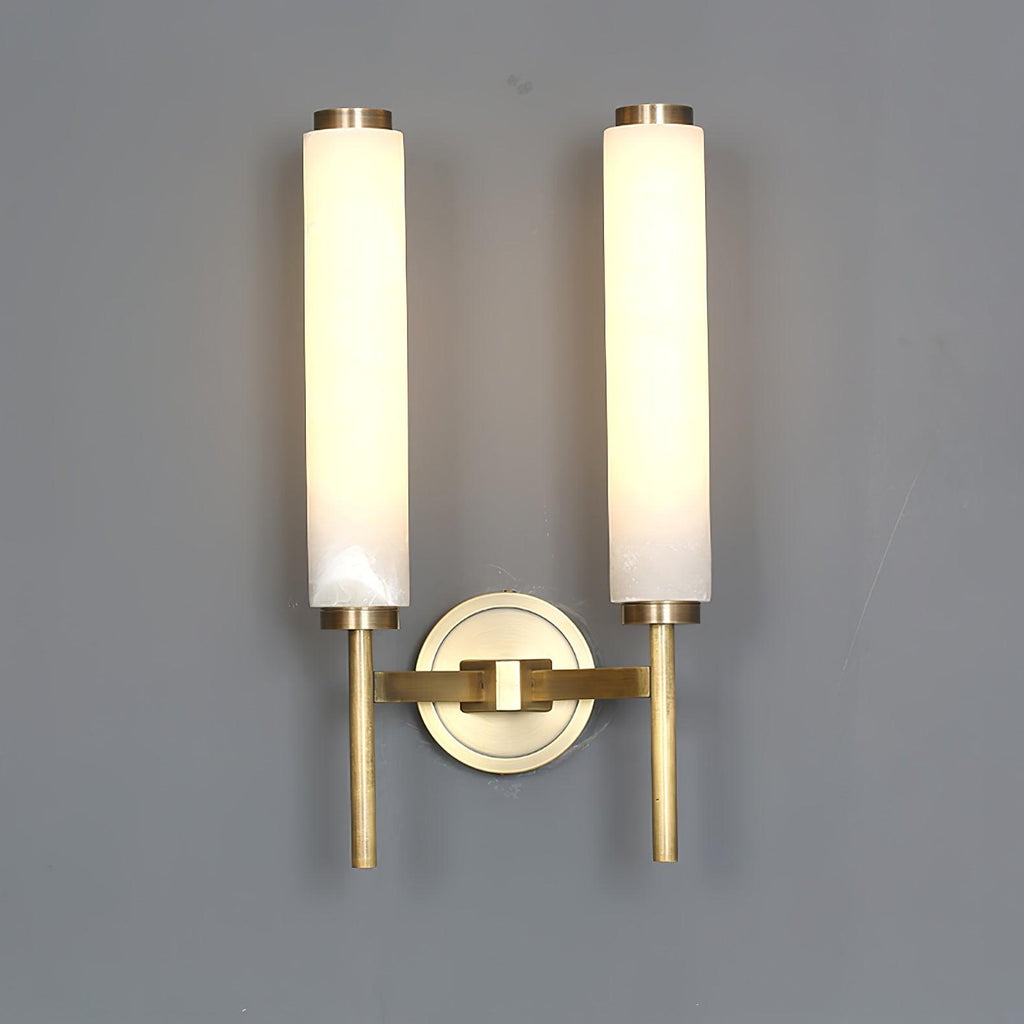 Jern Alabaster Art Deco Wall Sconce