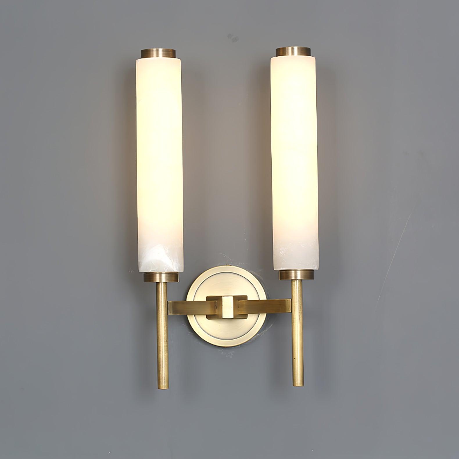 Jern Alabaster Art Deco Wall Sconce