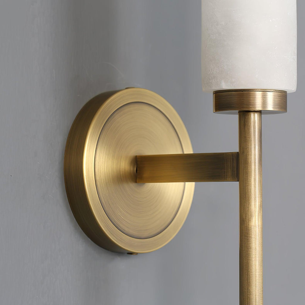 Jern Alabaster Art Deco Wall Sconce