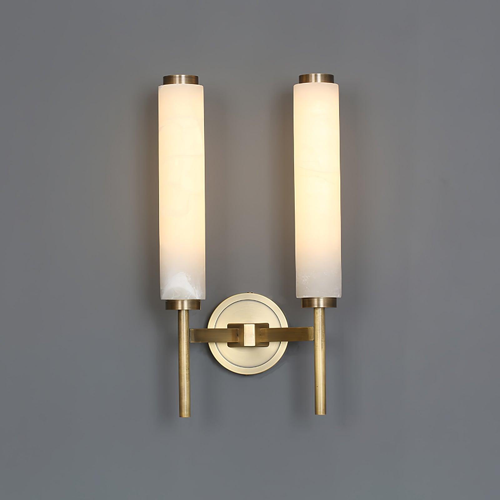 Jern Alabaster Art Deco Wall Sconce