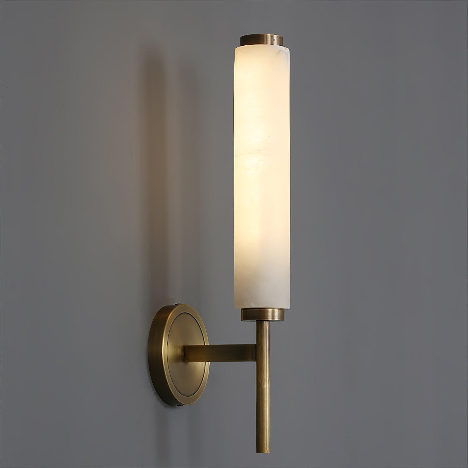 Jern Alabaster Art Deco Wall Sconce