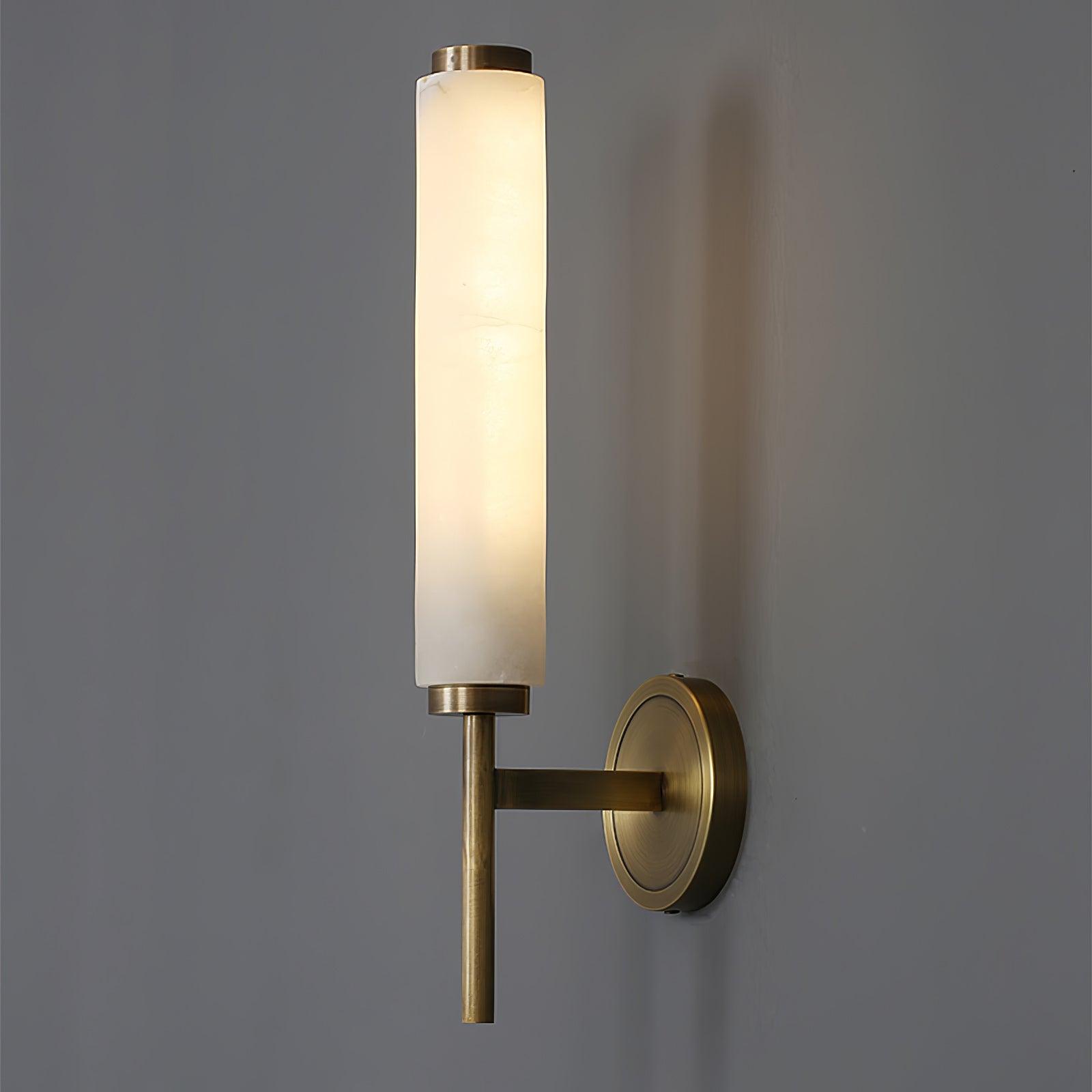 Jern Alabaster Art Deco Wall Sconce
