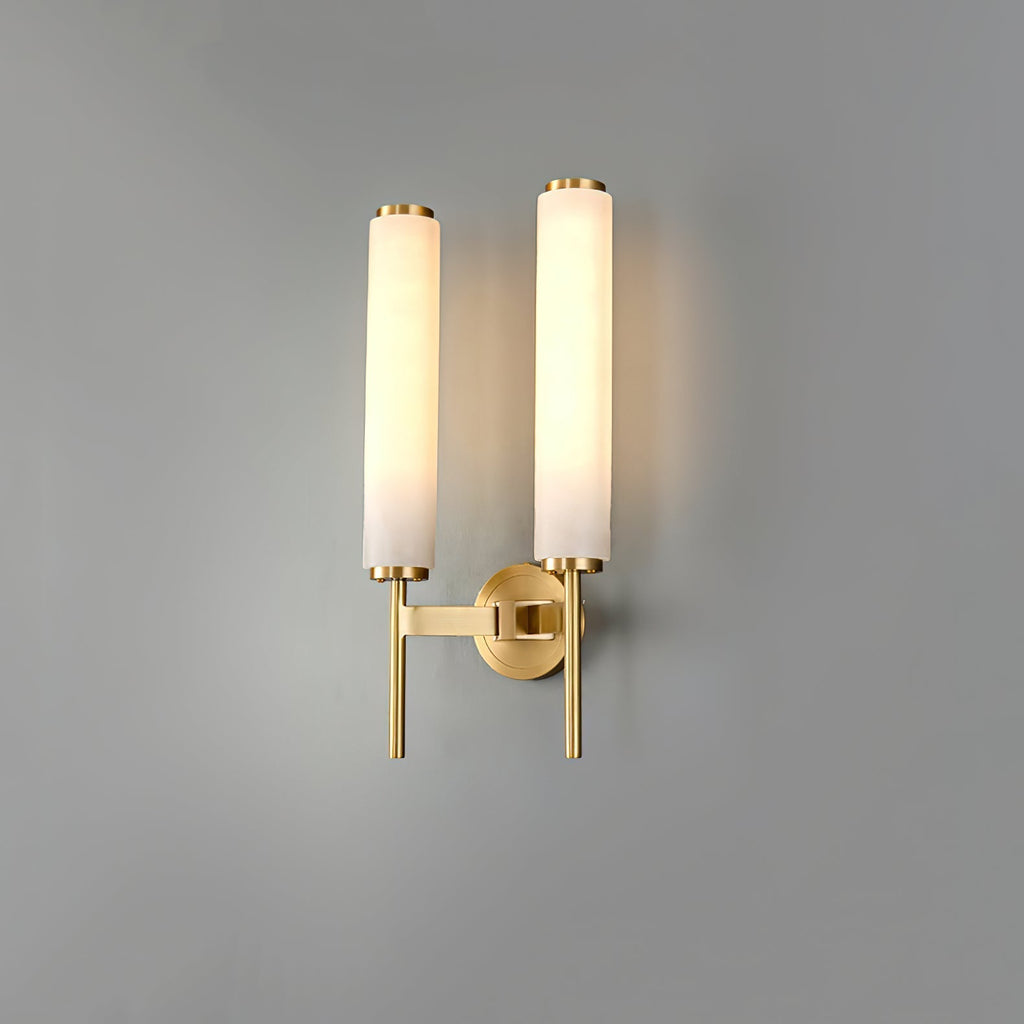 Jern Alabaster Art Deco Wall Sconce