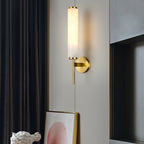 Jern Alabaster Art Deco Wall Sconce