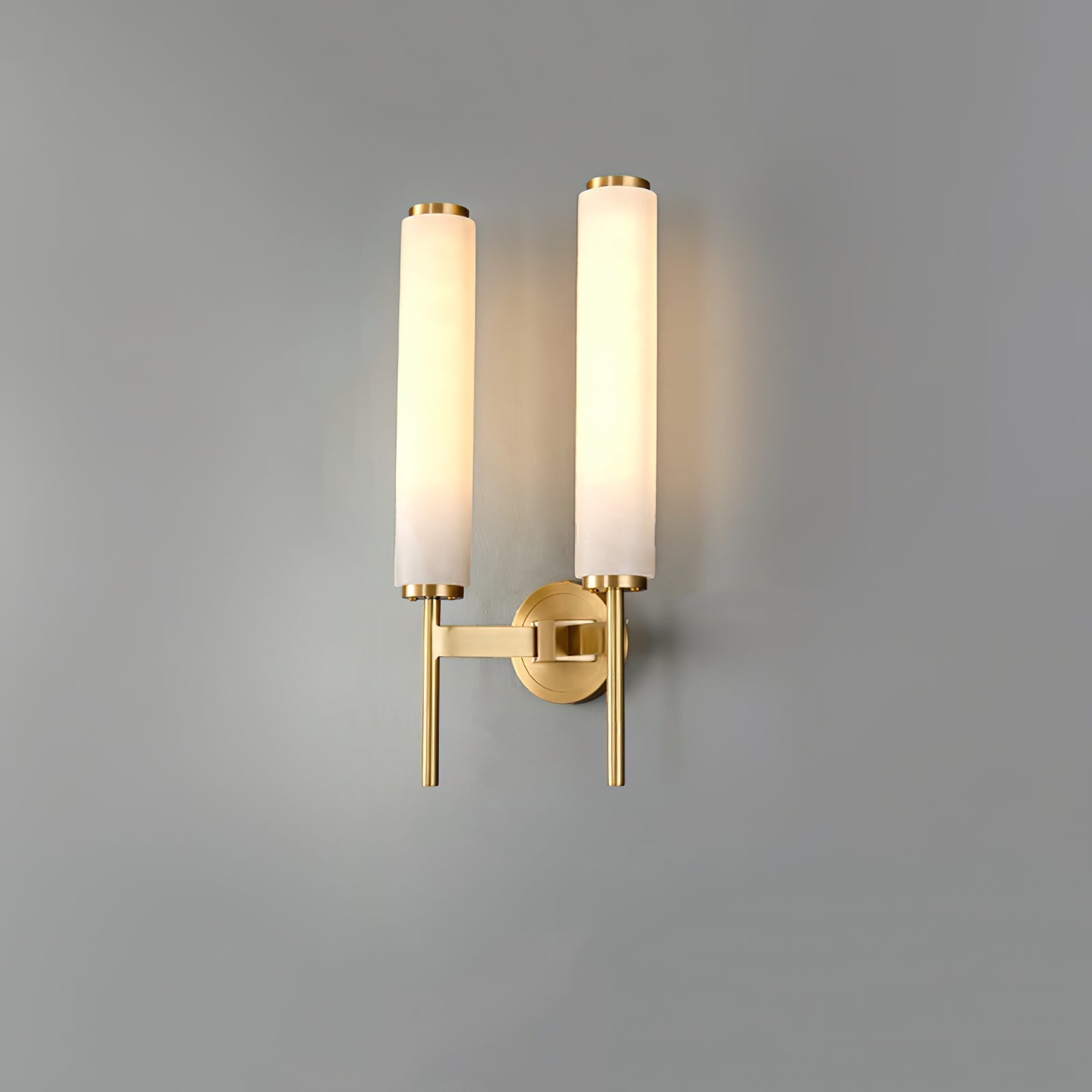 Jern Alabaster Art Deco Wall Sconce
