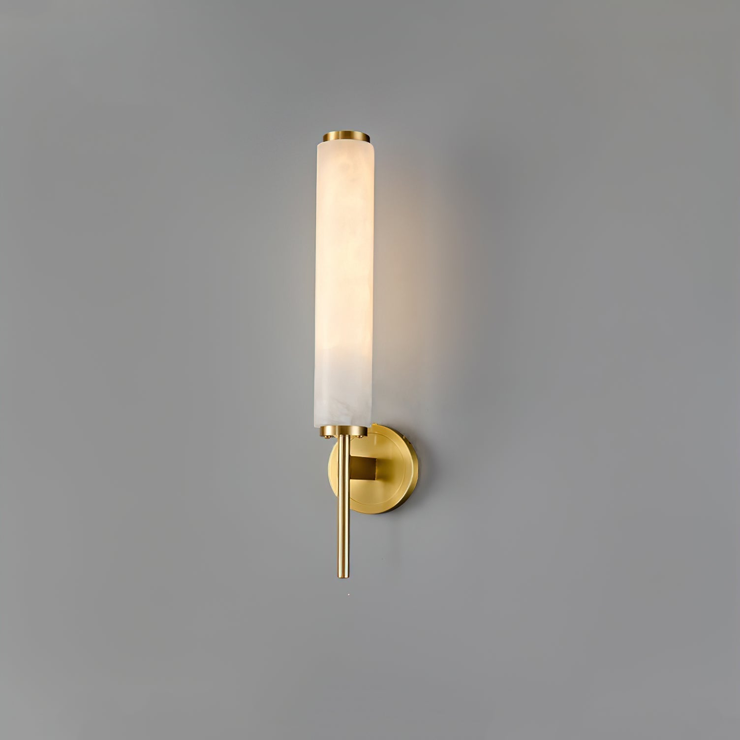Jern Alabaster Art Deco Wall Sconce