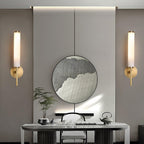 Jern Alabaster Art Deco Wall Sconce