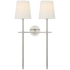 Theodore Brass Wall Lamp with Fabric Shade