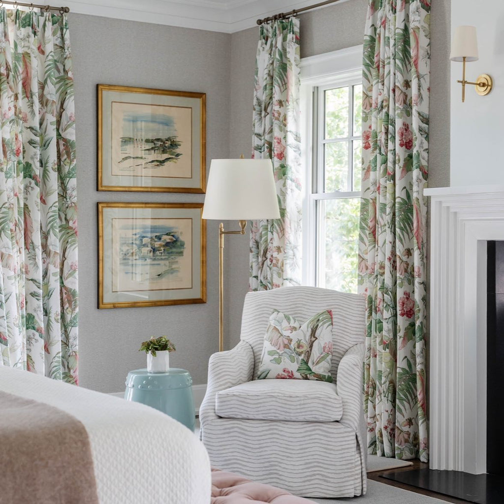 Theodore Brass Wall Lamp with Fabric Shade