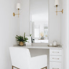 Theodore Brass Wall Lamp with Fabric Shade
