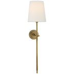 Theodore Brass Wall Lamp with Fabric Shade