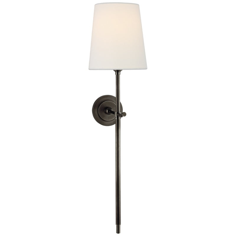Theodore Brass Wall Lamp with Fabric Shade
