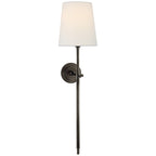 Theodore Brass Wall Lamp with Fabric Shade