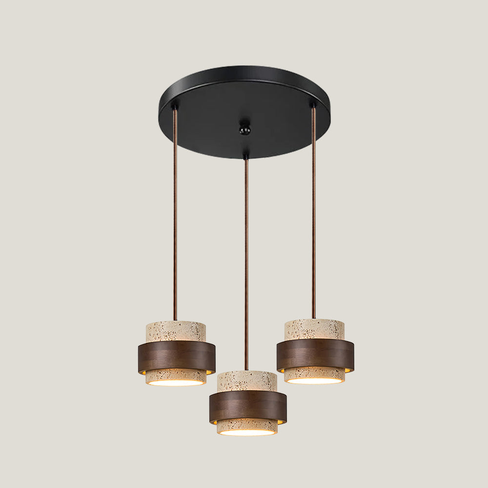 Perra Travertine Pendant Light
