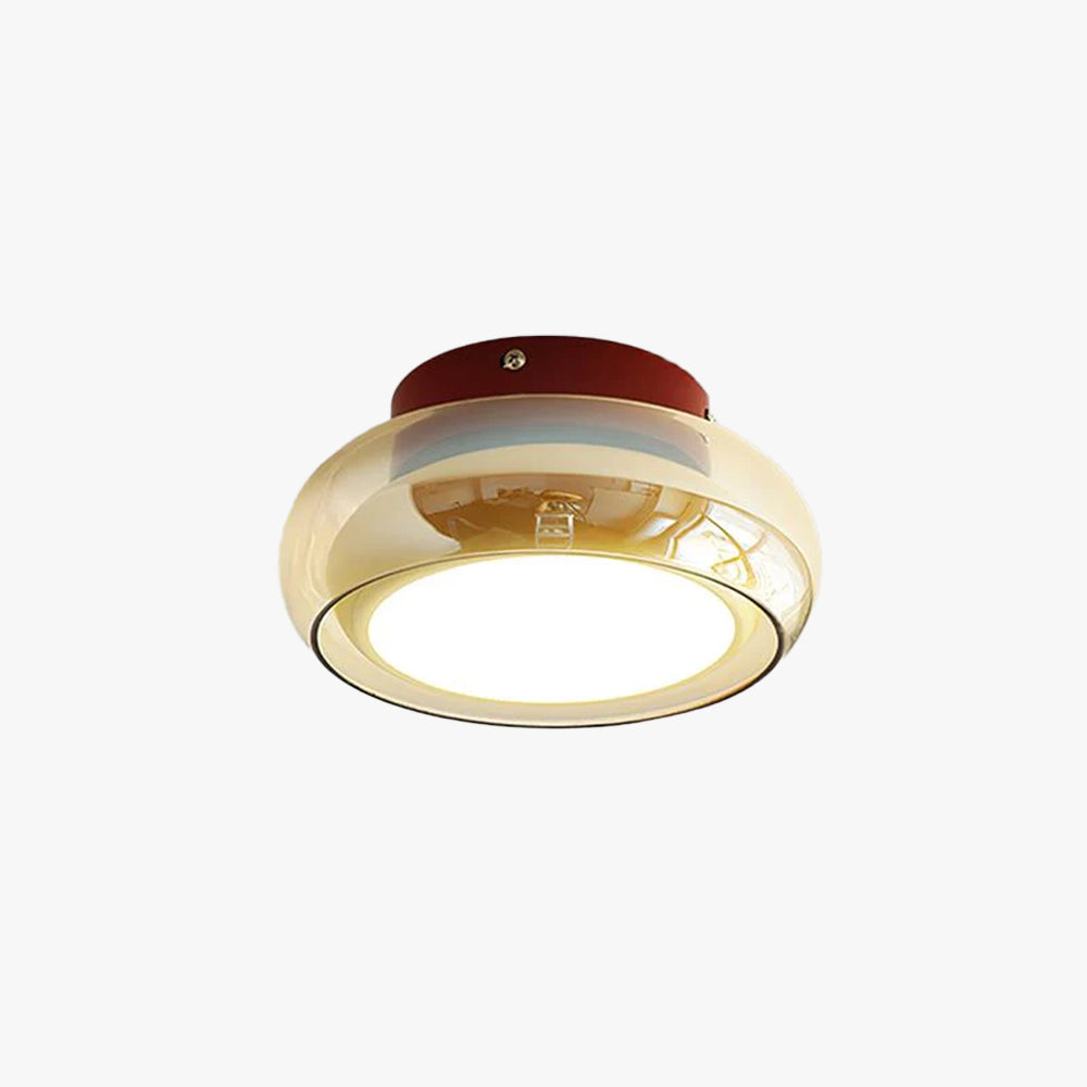 June Vintage Glass Flush-Mount Ceiling Light