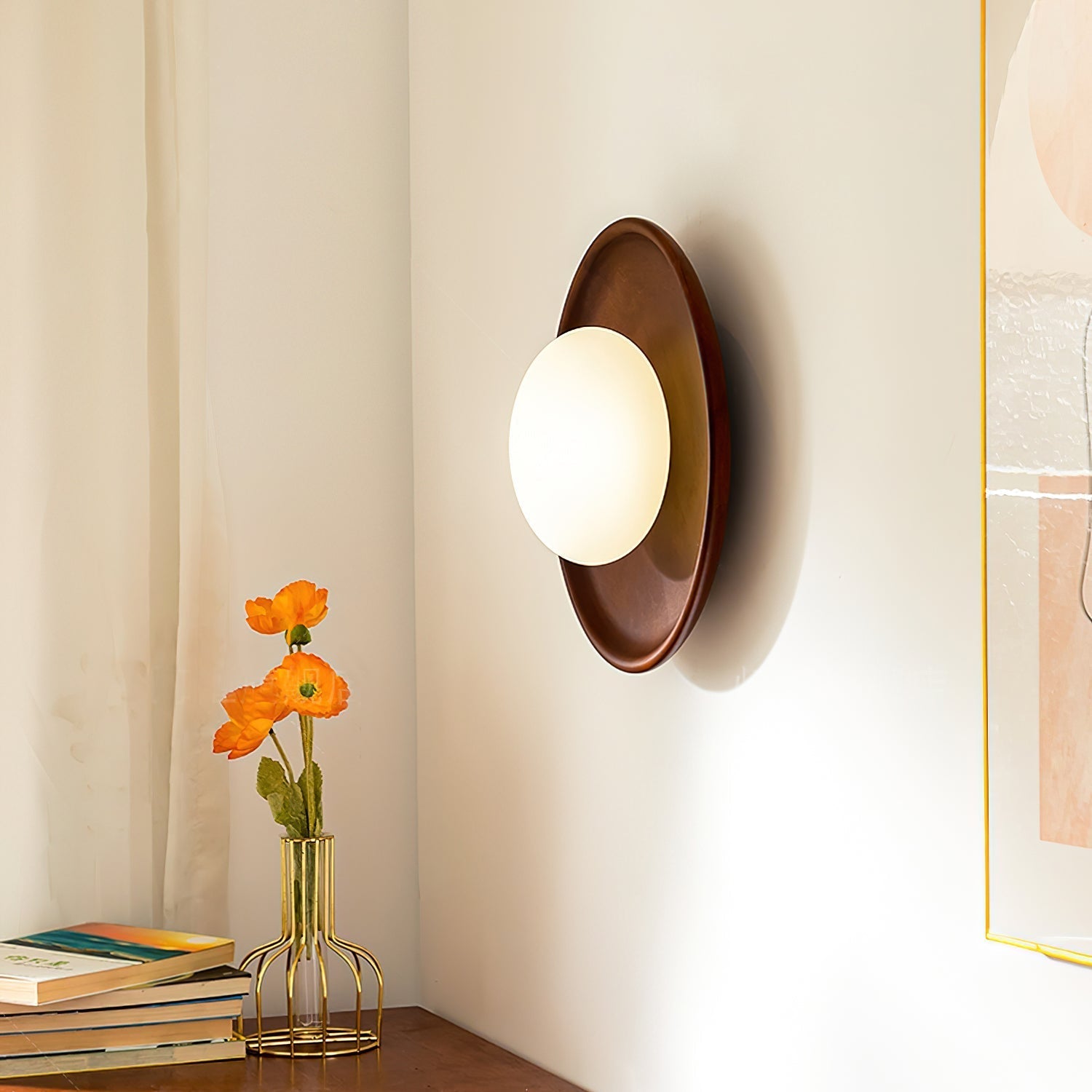 Novin Wooden Wall Lamp