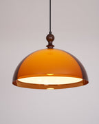Solven Amber Acrylic Dome Pendant Light