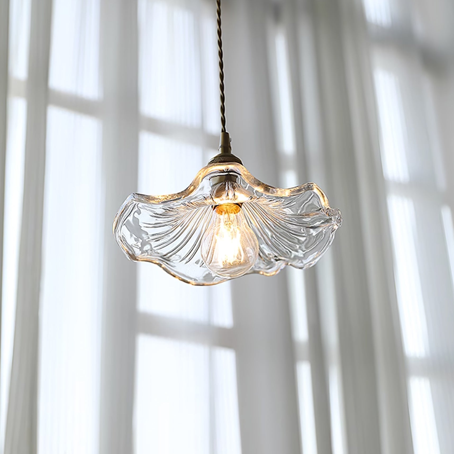 Calia Flower Glass Pendant & Ceiling Light
