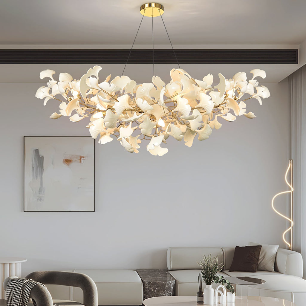 Metr Luxury U-Shaped Ceramic Chandelier for Living Room