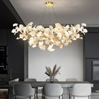 Metr Luxury U-Shaped Ceramic Chandelier for Living Room