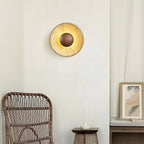 Aveny Sun Travertine Wall Sconce