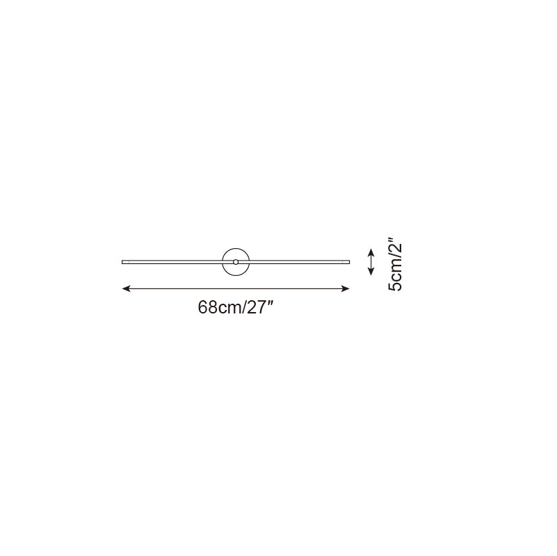Modern Minimalist Double‑Ended Linear Rod Wall Lamp – Accent Sconce