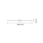 Modern Minimalist Double‑Ended Linear Rod Wall Lamp – Accent Sconce