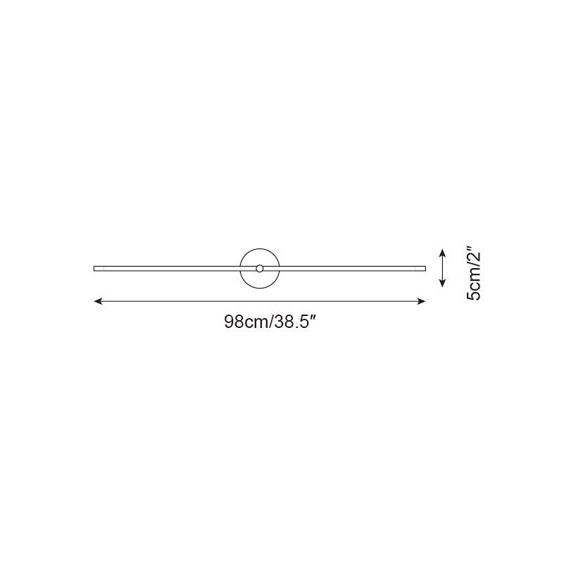 Modern Minimalist Double‑Ended Linear Rod Wall Lamp – Accent Sconce