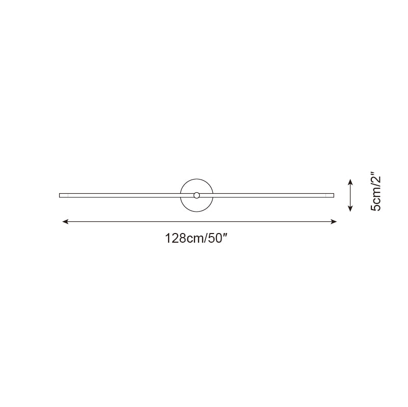 Modern Minimalist Double‑Ended Linear Rod Wall Lamp – Accent Sconce
