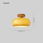 Charlotte Wood Flush-Mount Ceiling Light