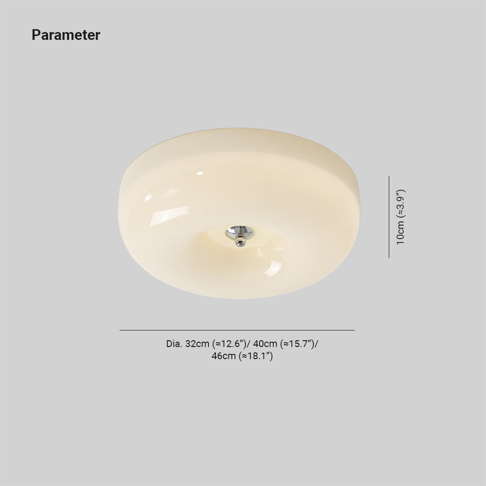 Candy Cream Glass Ceiling Light
