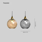 Water-Rippled Glass Pendant Lighting