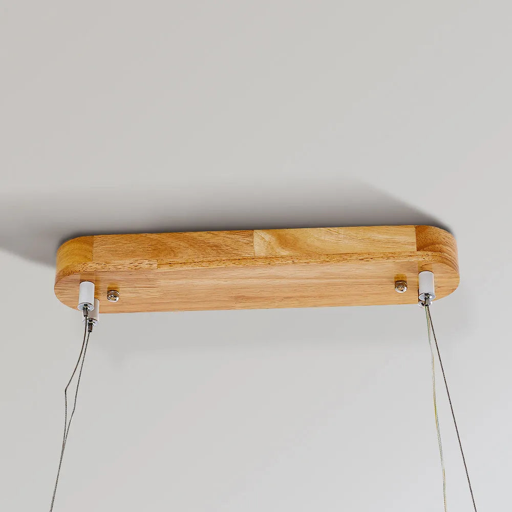 Veon Modern Oval Wood Pendant Light
