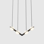 Selan Black Glass Pendant Light