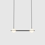 Selan Black Glass Pendant Light