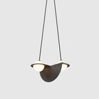 Selan Black Glass Pendant Light