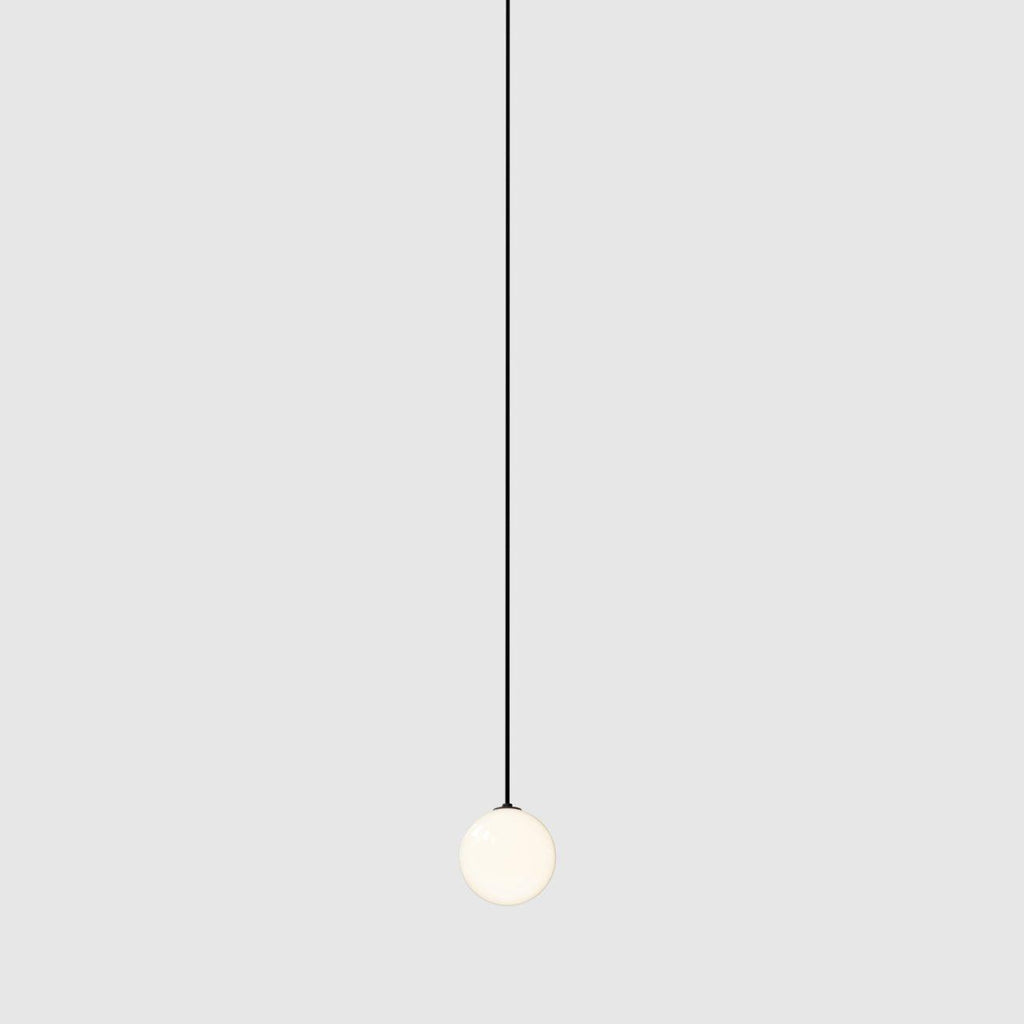 Selan Black Glass Pendant Light
