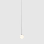 Selan Black Glass Pendant Light