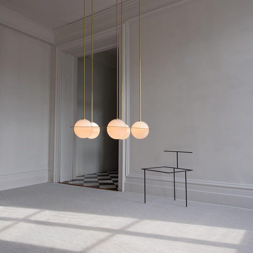 Selan Black Glass Pendant Light