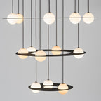 Selan Black Glass Pendant Light