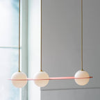 Selan Black Glass Pendant Light